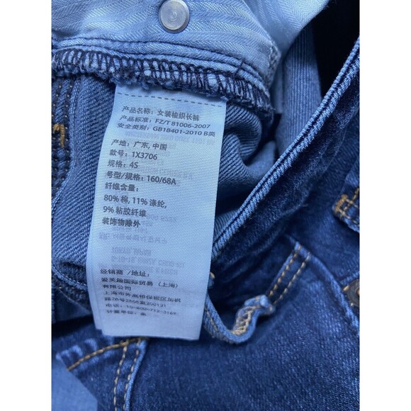 Ambercrombie & Fitch Jeans Womens Size  27 x 28  Blue Skinny Dark  Wash - Picture 4 of 6